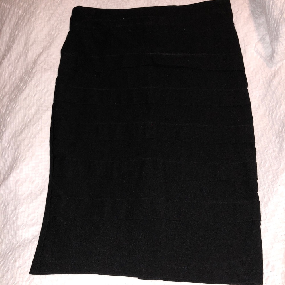 Black pencil skirt